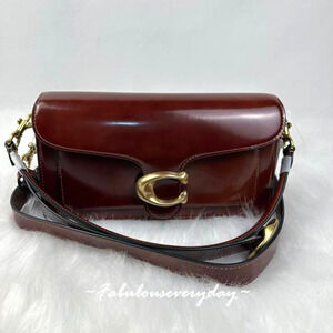 Coach Tabby Shoulder Bag 26 Crossbody in Leather/Brass/Dark Neutral CW631 NWT